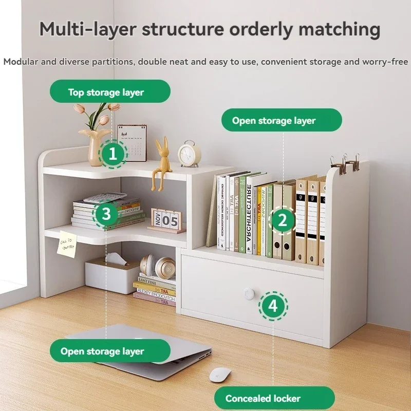 Bookshelf Office Desktop Storage Shelves Multi layer Scalable Shelves Student Desk Storage Boxes Small Bookcases
Bookshelf Office Desktop Storage Shelves Multi layer Scalable Shelves Student Desk Storage Boxes Small Bookcases