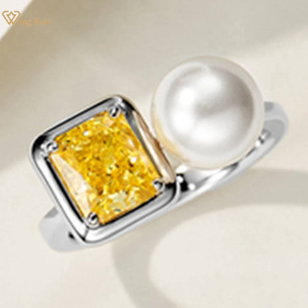 Wong Rain Solid 925 Sterling Silver Crushed Ice Cut Citrine Pearl Gemstone Ring for Women Fine Jewelry Wedding Gifts Wholesale
Wong Rain Solid 925 Sterling Silver Crushed Ice Cut Citrine Pearl Gemstone Ring for Women Fine Jewelry Wedding Gifts Wholesale