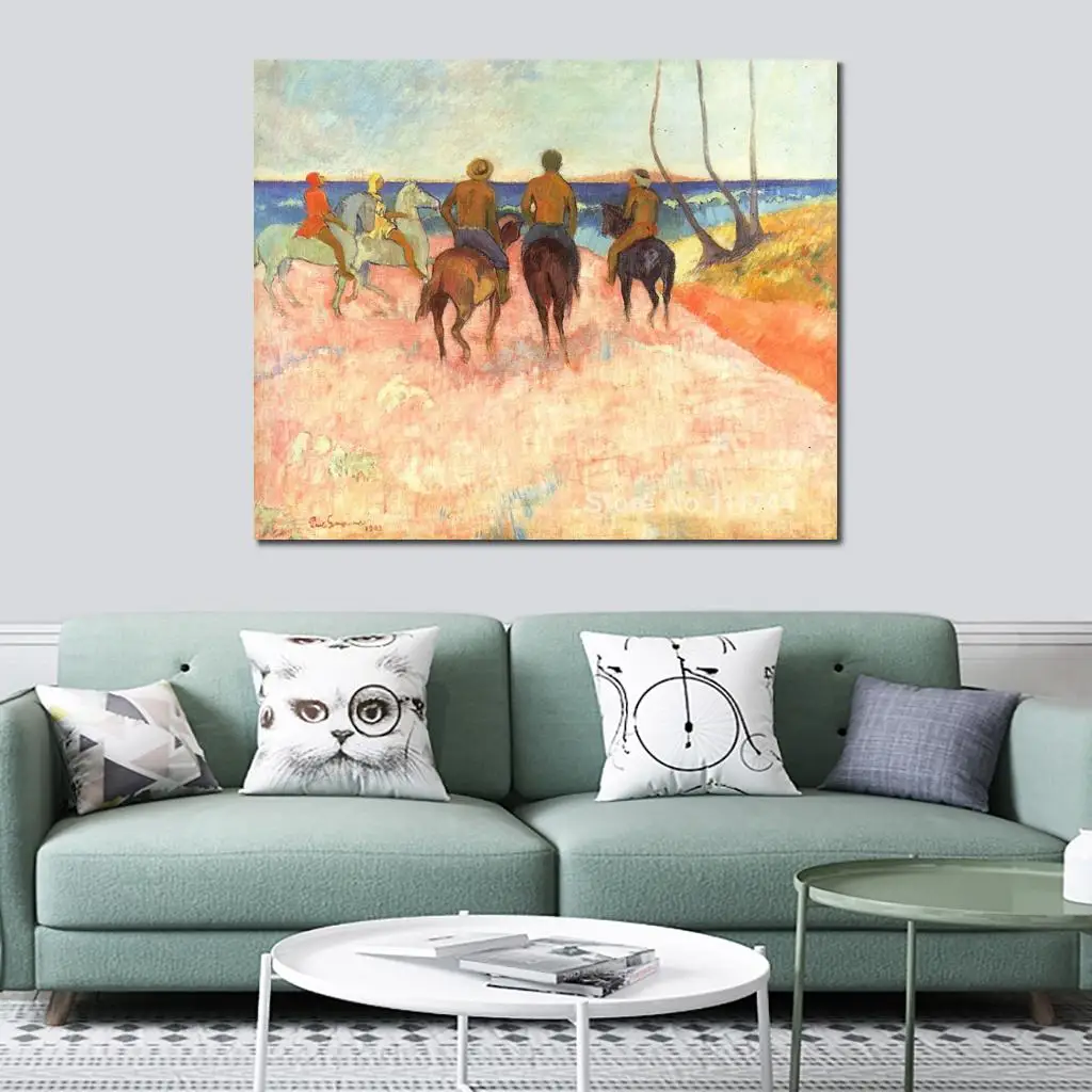 Landscape Painting Riders on The Beach Paul Gauguin Art Oil on Canvas Handmade High Quality
Landscape Painting Riders on The Beach Paul Gauguin Art Oil on Canvas Handmade High Quality