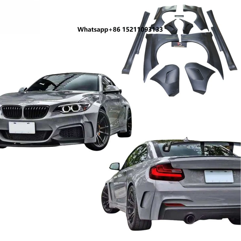 New High Quality Wholesale Price FRP MH Style Wide Body Kit with Fender Flares and Side Skirts for 2 Series F22/F23
New High Quality Wholesale Price FRP MH Style Wide Body Kit with Fender Flares and Side Skirts for 2 Series F22/F23