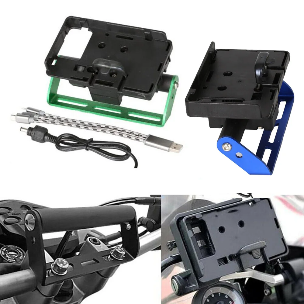 Motorcycle Phone Holder Aluminum HandleBar Riser Phone Holder & Charger For Kawasaki KFX400 KLR450R KLE300 KLR 450 300
Motorcycle Phone Holder Aluminum HandleBar Riser Phone Holder & Charger For Kawasaki KFX400 KLR450R KLE300 KLR 450 300