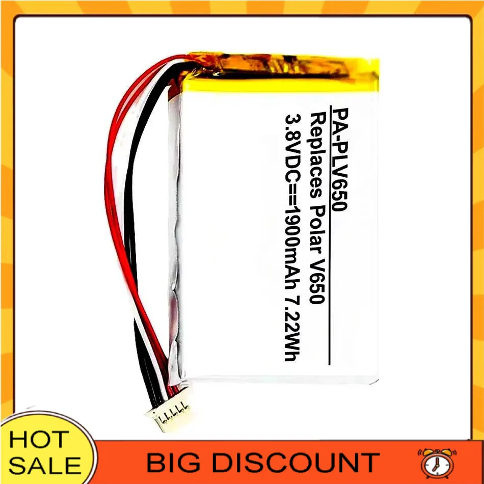 2000Mah Mobile Phone Battery Safe For Polar V650 5-Wire Plug HR Emea Long Cables
2000Mah Mobile Phone Battery Safe For Polar V650 5-Wire Plug HR Emea Long Cables
