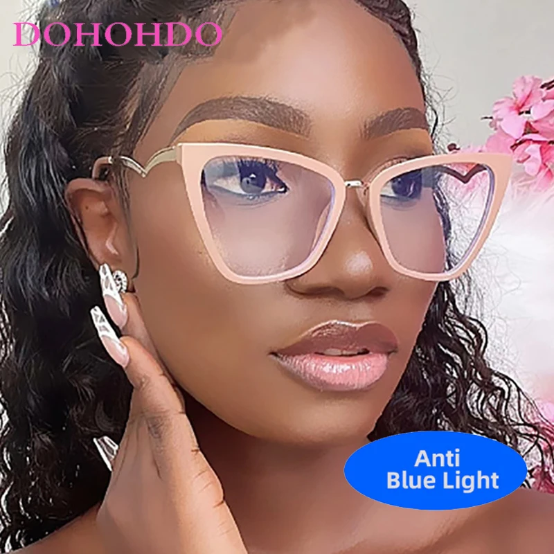 Luxury Big Frame Metal Cat Eye Optical Glasses For Women Men Trends Brand Designer Computer Anti Blue Light Eyeglasses Unisex
Luxury Big Frame Metal Cat Eye Optical Glasses For Women Men Trends Brand Designer Computer Anti Blue Light Eyeglasses Unisex