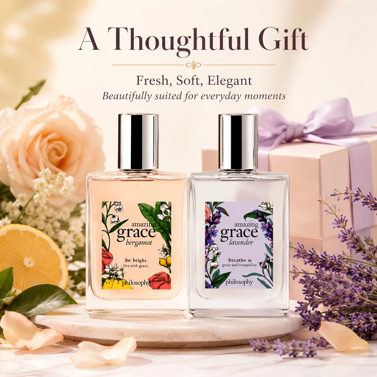Women Eau De Toilette Philosophy Amazing Grace Perfume Fresh Bergamot Muguet Musk Clean Floral Scent
Women Eau De Toilette Philosophy Amazing Grace Perfume Fresh Bergamot Muguet Musk Clean Floral Scent