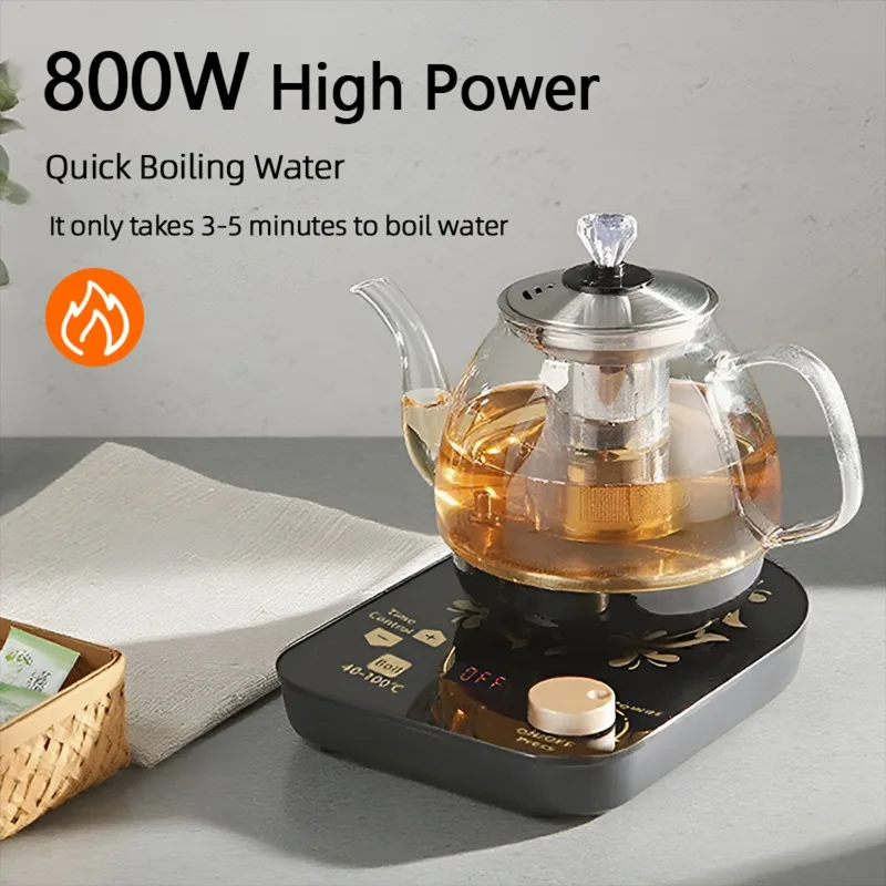 800ml Professional Multi functional Glass Teapot Electric Kettle Fast Heating Stainless Steel Filter Brewing Cooking
800ml Professional Multi functional Glass Teapot Electric Kettle Fast Heating Stainless Steel Filter Brewing Cooking