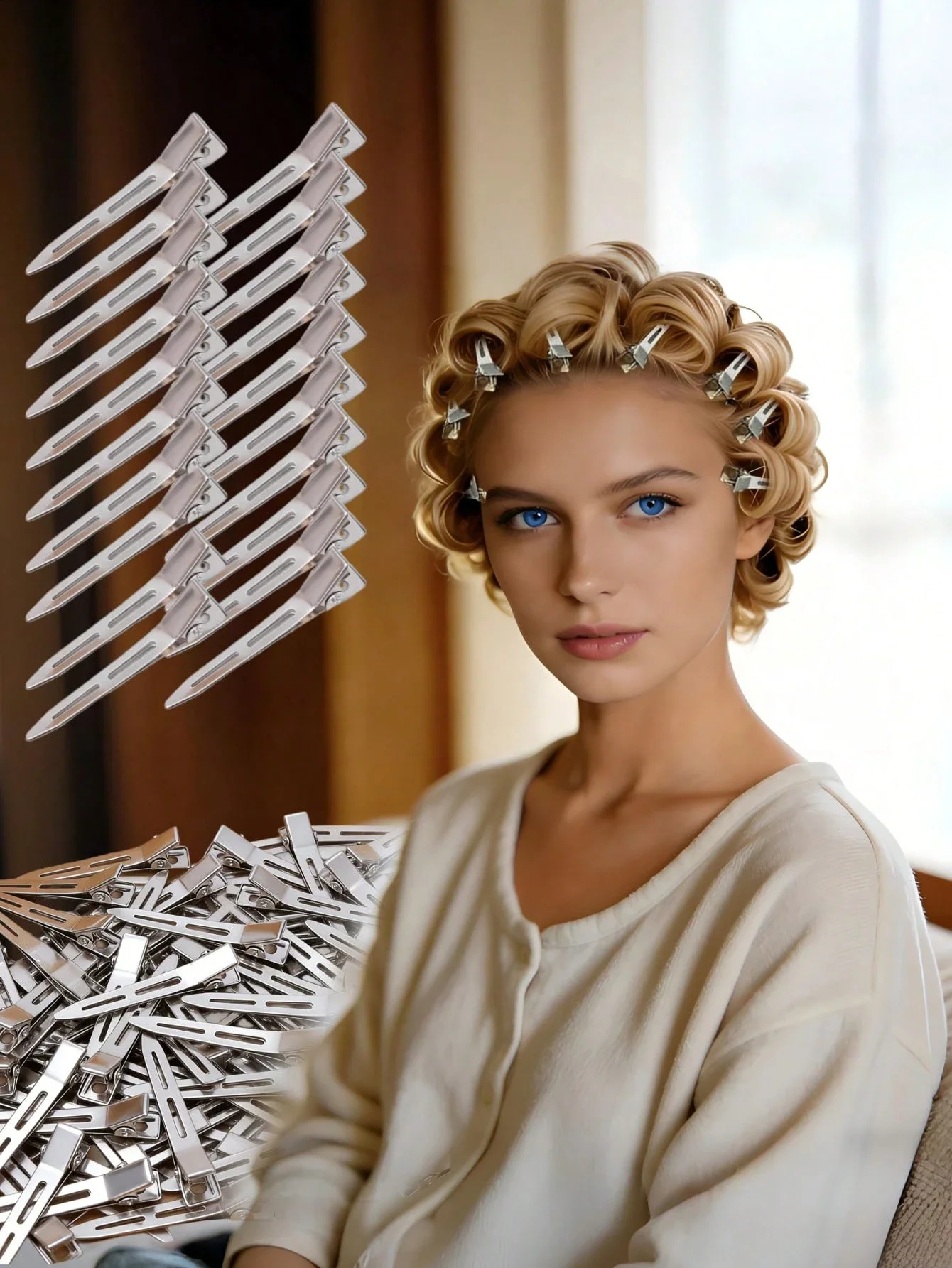 100pcs 5.5cm Metal Hair Clips For Salon Styling Volume Root Lift Diy Hair Accessories
100pcs 5.5cm Metal Hair Clips For Salon Styling Volume Root Lift Diy Hair Accessories
