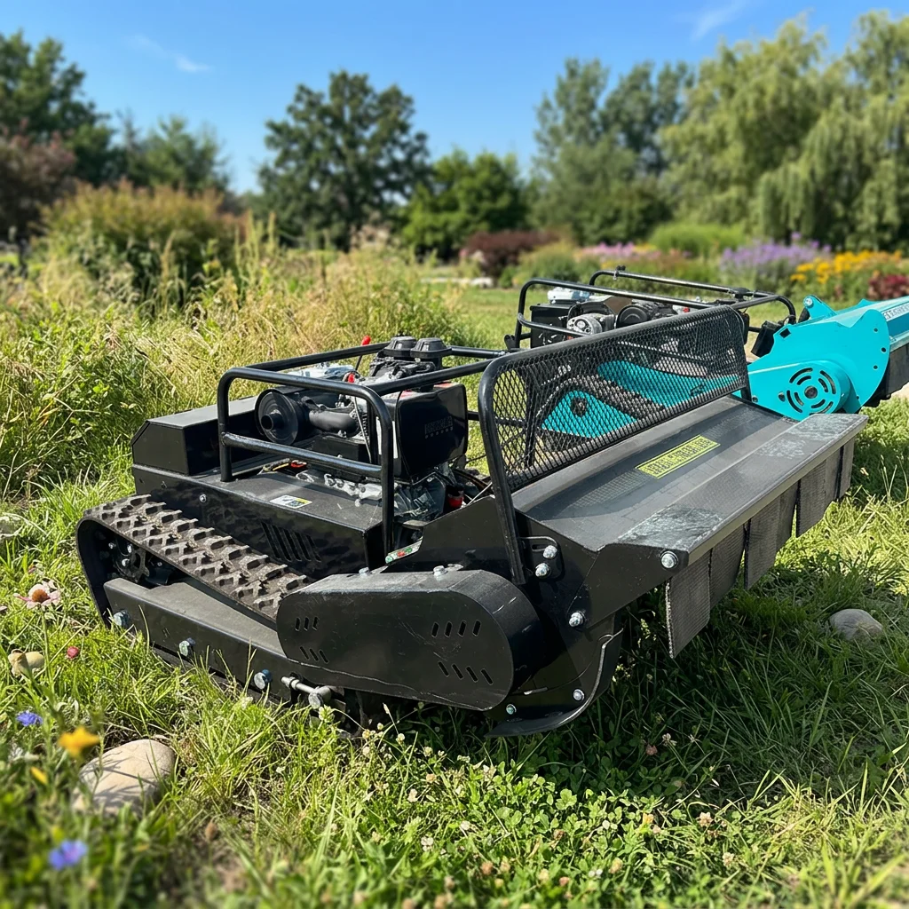 Multi-functional Orchard Mountain Lawn Mower Remote Control Crawler-type Tracking Robot
Multi-functional Orchard Mountain Lawn Mower Remote Control Crawler-type Tracking Robot