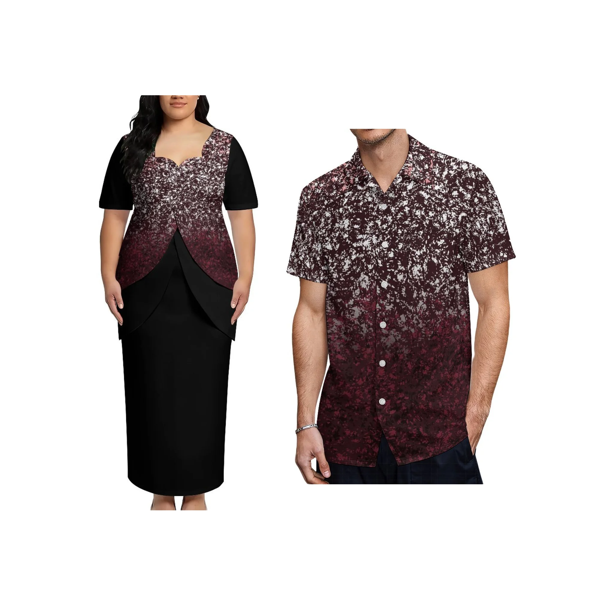New Best Selling Custom Polynesian Tribal Print Plus Size Puletasi Dress Two Pieces Sets Maxi Dress for Lady Wear
New Best Selling Custom Polynesian Tribal Print Plus Size Puletasi Dress Two Pieces Sets Maxi Dress for Lady Wear