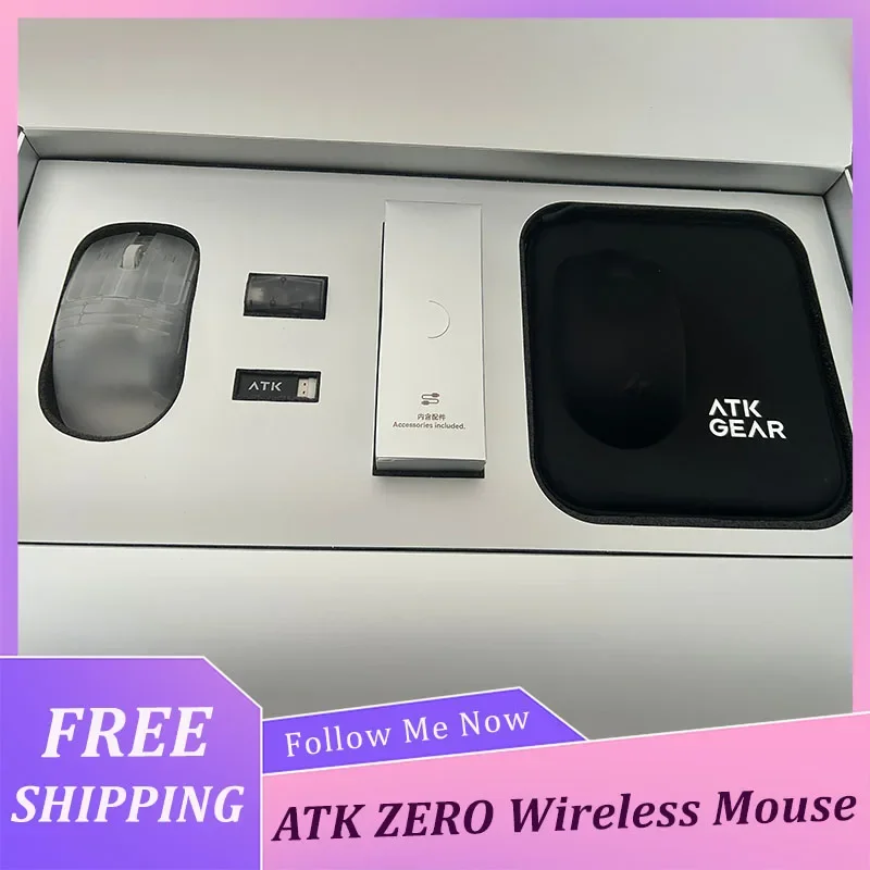 ATK ZERO Wired & Wireless Gaming Mouse PAW3950 Ultra Sensor Dual 8K 42000DPI 39g Ultra-Lightweight PC Gaming Esports Gifts
ATK ZERO Wired & Wireless Gaming Mouse PAW3950 Ultra Sensor Dual 8K 42000DPI 39g Ultra-Lightweight PC Gaming Esports Gifts