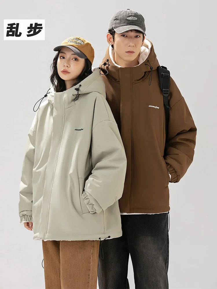 ex Double-Sided Wear Cotton Jaet Autumn Winter New Arrival Loose Fit eep Fur Lined Hooded Coat Couples Matching
ex Double-Sided Wear Cotton Jaet Autumn Winter New Arrival Loose Fit eep Fur Lined Hooded Coat Couples Matching