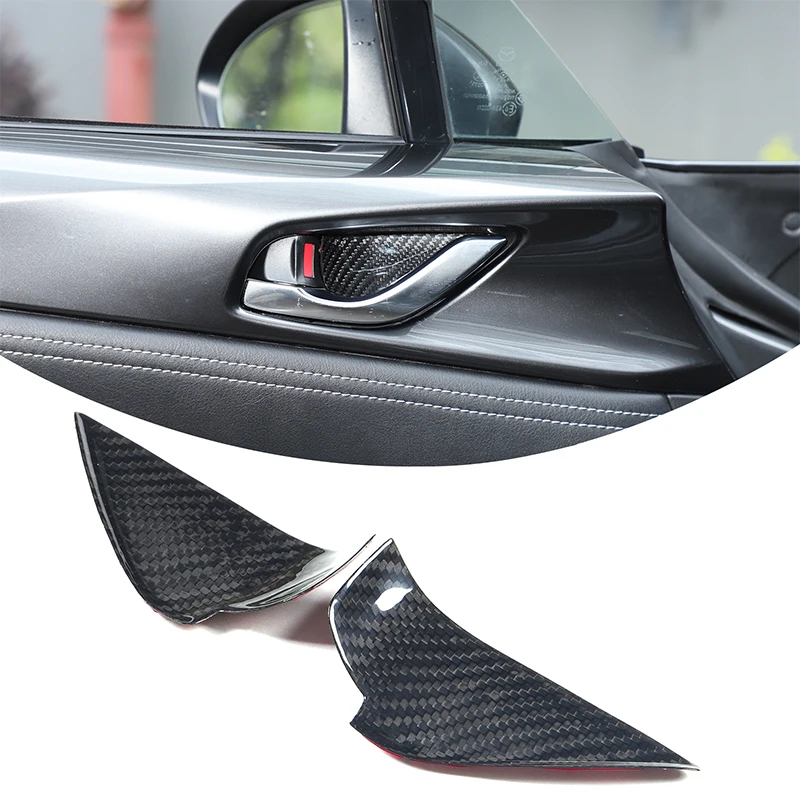 Real Carbon Fiber Interior Door Handle Bowl Cover Trim Protective Anti-Scratch Sticker For Mazda MX-5 2016-2026 Car Accessories
Real Carbon Fiber Interior Door Handle Bowl Cover Trim Protective Anti-Scratch Sticker For Mazda MX-5 2016-2026 Car Accessories