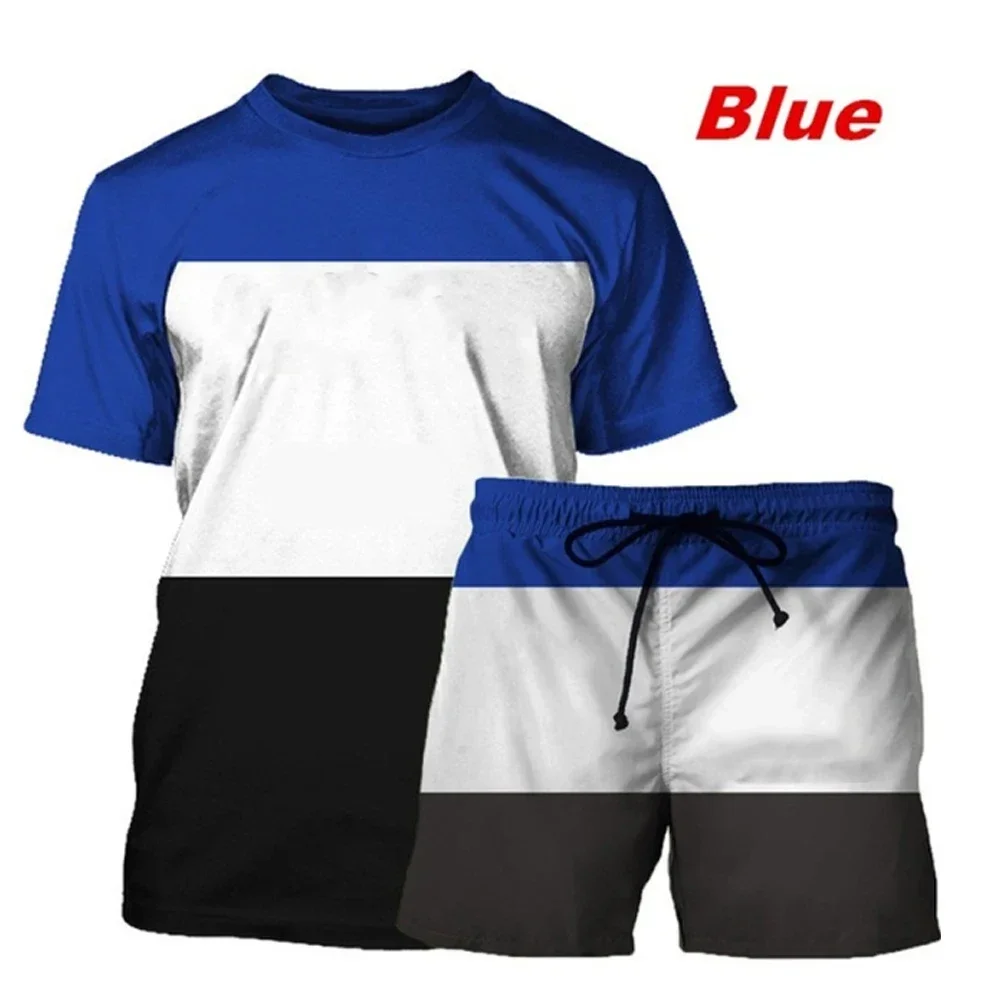 Men's Summer Tracksuit Casual Sport Kit Man Color Matching Short SleeveT-shirt +Shorts 2PCS Loose Fashion Streetwear
Men's Summer Tracksuit Casual Sport Kit Man Color Matching Short SleeveT-shirt +Shorts 2PCS Loose Fashion Streetwear