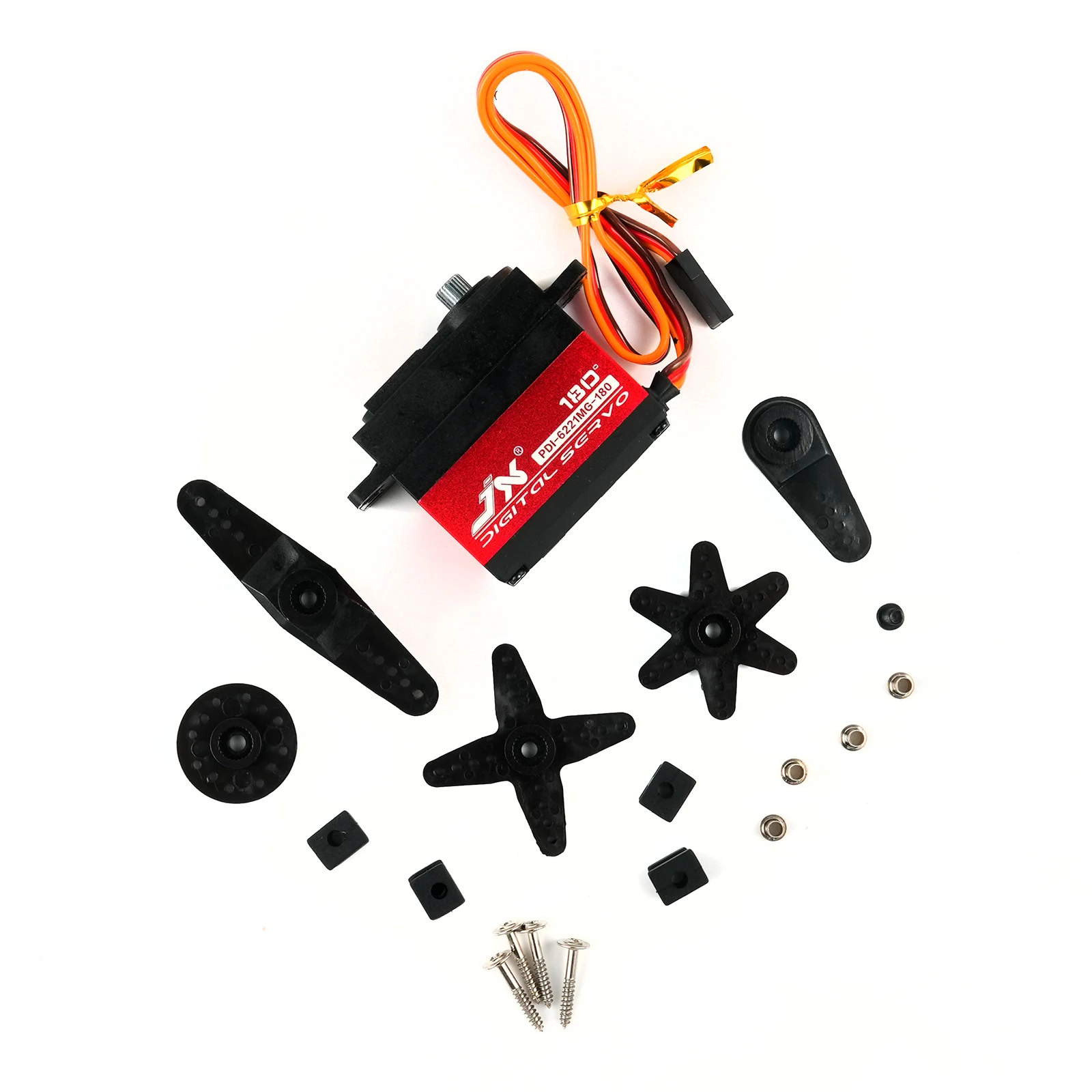 Цифровой сервопривод PDI-6221MG 20 кг с металлическим редуктором, высоким крутящим моментом, водонепроницаемый, с бесколлекторным двигателем, для радиоуправляемых моделей 1/8, 1/10: автомобилей, краулеров, лодок, самолетов, игрушек
Цифровой сервопривод PDI-6221MG 20 кг с металлическим редуктором, высоким крутящим моментом, водонепроницаемый, с бесколлекторным двигателем, для радиоуправляемых моделей 1/8, 1/10: автомобилей, краулеров, лодок, самолетов, игрушек