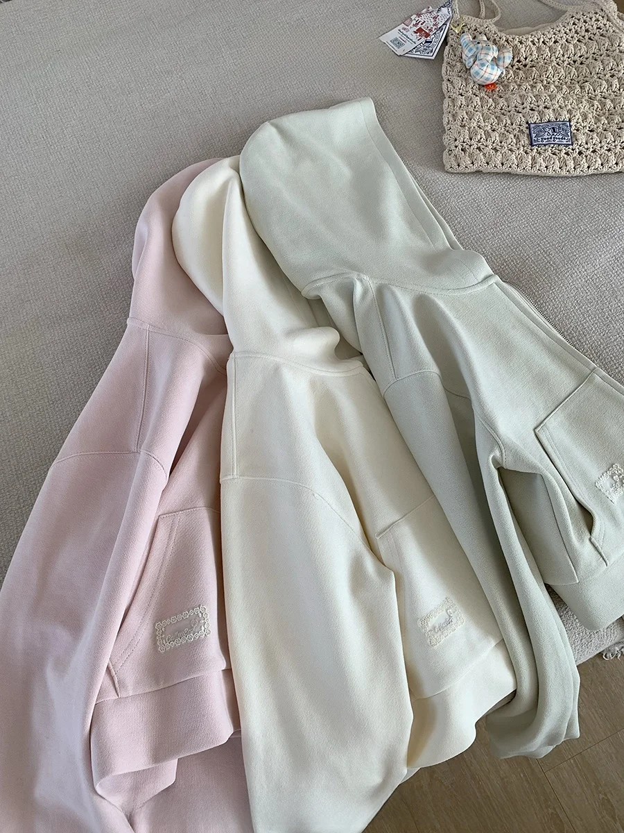 CallmeEar Basic Hooded Zipper Sweatshirt Casual Loose Women's Spring Summer Top Cotton Polyester Spandex Long Sleeve
CallmeEar Basic Hooded Zipper Sweatshirt Casual Loose Women's Spring Summer Top Cotton Polyester Spandex Long Sleeve
