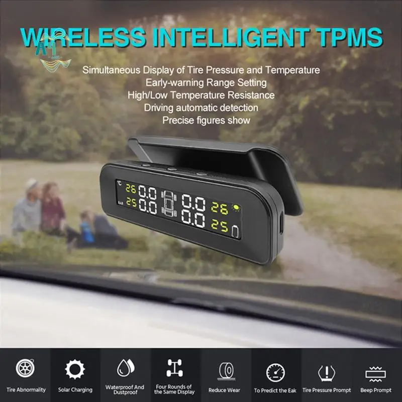 A40Z-беспроводная солнечная TPMS автомобильная сигнализация давления в шинах, сменный дисплей, предупреждение о температуре с 4 внешними датчиками
A40Z-беспроводная солнечная TPMS автомобильная сигнализация давления в шинах, сменный дисплей, предупреждение о температуре с 4 внешними датчиками