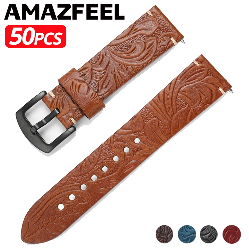 50pcs 20mm 22mm Genuine Leather Strap Watch Band for Galaxy Watch 4 Active/Amazfit GTS GTR/Huawei Watch gt 2 2e 2pro Bracelet
50pcs 20mm 22mm Genuine Leather Strap Watch Band for Galaxy Watch 4 Active/Amazfit GTS GTR/Huawei Watch gt 2 2e 2pro Bracelet