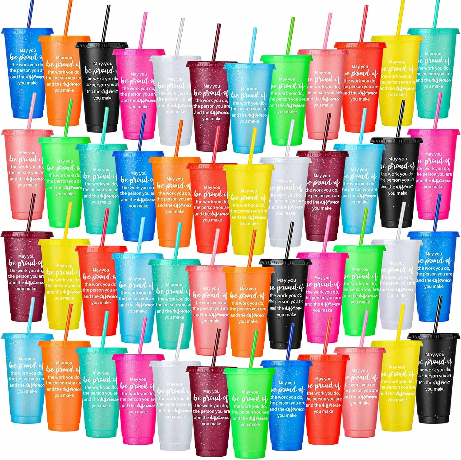 48 Pack 24 oz Thank You Cups with Lids Straws, Employee Appreciation Gifts Bulk for Coworker Teacher Nurse, Inspirational
48 Pack 24 oz Thank You Cups with Lids Straws, Employee Appreciation Gifts Bulk for Coworker Teacher Nurse, Inspirational