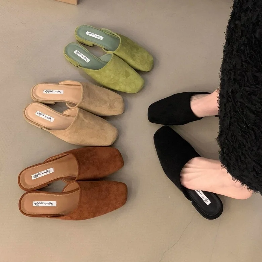 Bailamos Brand Women Slippers Fashion Round Toe Slip On Mules Shoes Soft Flat Heel Outdoor Casual Dress Sandals Flat Shoes Muje
Bailamos Brand Women Slippers Fashion Round Toe Slip On Mules Shoes Soft Flat Heel Outdoor Casual Dress Sandals Flat Shoes Muje