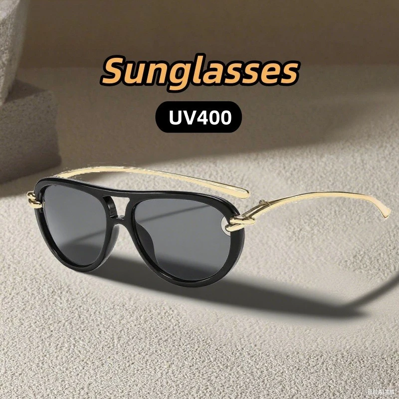 Personality Trend Sunglasses Sun Protection By The Seaside Street Photography UV Resistant Lady and Gentleman Decorative Glasses
Personality Trend Sunglasses Sun Protection By The Seaside Street Photography UV Resistant Lady and Gentleman Decorative Glasses