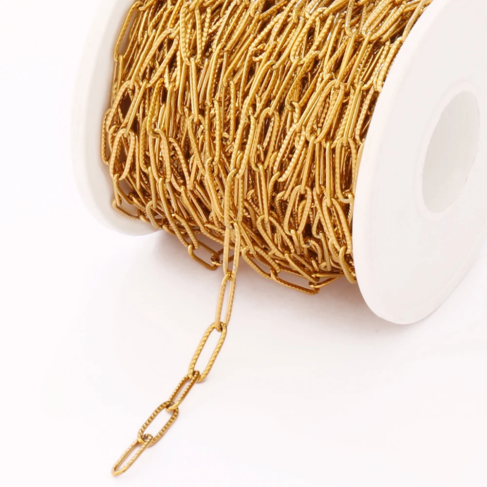 100cm Stainless Steel No Fade Chain Findings Geometric Embossing Hollow Oval Chains for Jewelry Making DIY Accessories
100cm Stainless Steel No Fade Chain Findings Geometric Embossing Hollow Oval Chains for Jewelry Making DIY Accessories