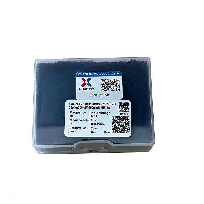 Foxeer 3W VTX 72CH - 25mW to 3W Power Switchable, PIT Mode, 20x20mm for FPV Drone
Foxeer 3W VTX 72CH - 25mW to 3W Power Switchable, PIT Mode, 20x20mm for FPV Drone