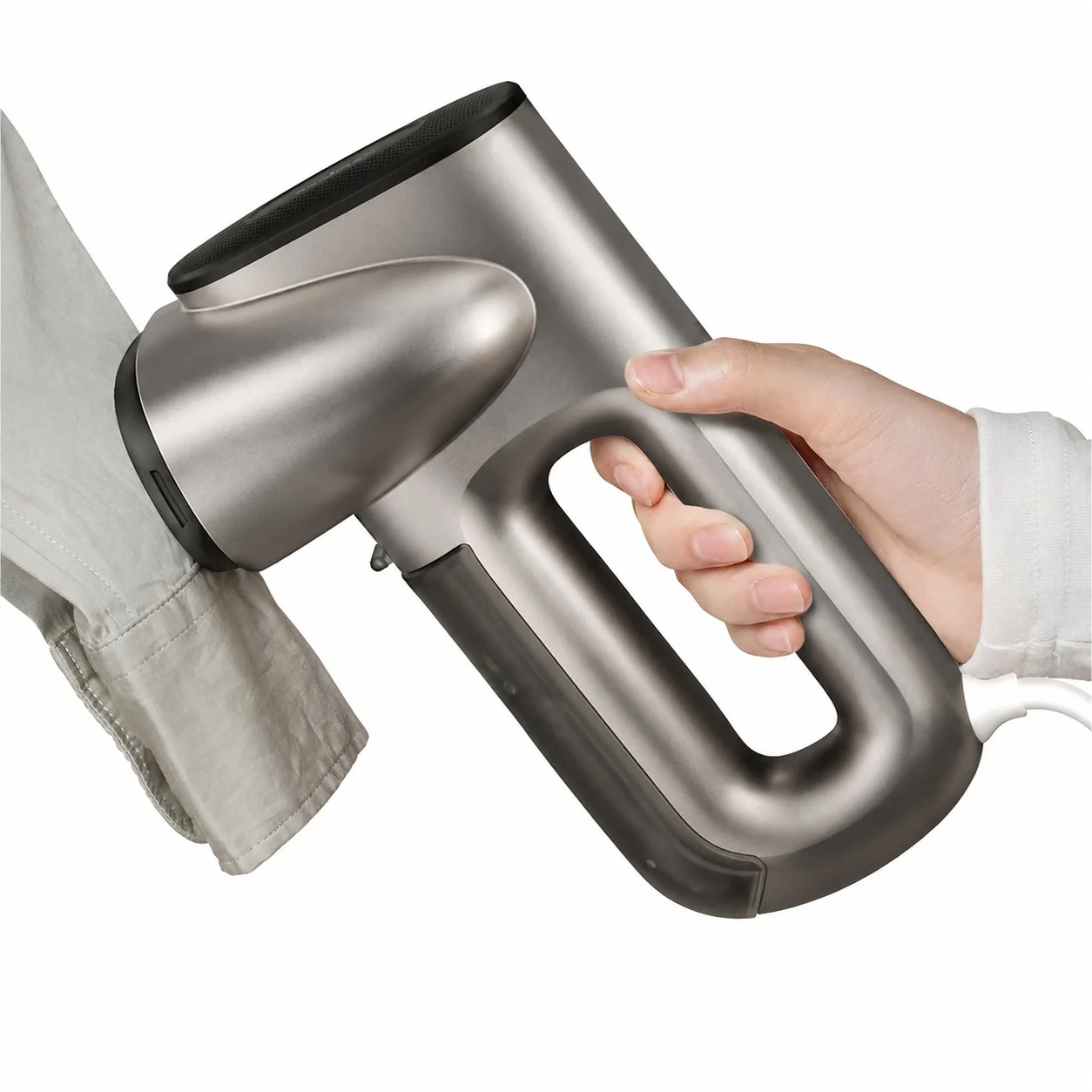 Steamer for Clothes Handheld Travel Size 2300Pa Suction Fabric Grip Exclusive AirIron Technology 110-120V Use Professional Wrinkle Remover for Home & Travel Silver
Steamer for Clothes Handheld Travel Size 2300Pa Suction Fabric Grip Exclusive AirIron Technology 110-120V Use Professional Wrinkle Remover for Home & Travel Silver