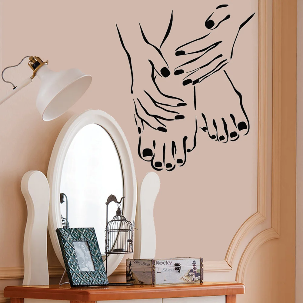 Nail Art Studio Wall Decal Pedicure Manicure Salon Design Polish Vinyl Wall Stickers Fashion Bedroom Decoration Art Murals
Nail Art Studio Wall Decal Pedicure Manicure Salon Design Polish Vinyl Wall Stickers Fashion Bedroom Decoration Art Murals
