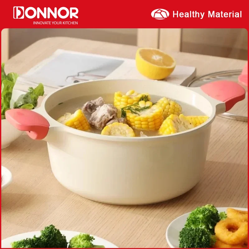 DONNOR Thickened Soup Pot Non Stick pan with Cover Household Cooking Pot Double Ear Stewing Pot Congee Cooking Pot Universal
DONNOR Thickened Soup Pot Non Stick pan with Cover Household Cooking Pot Double Ear Stewing Pot Congee Cooking Pot Universal