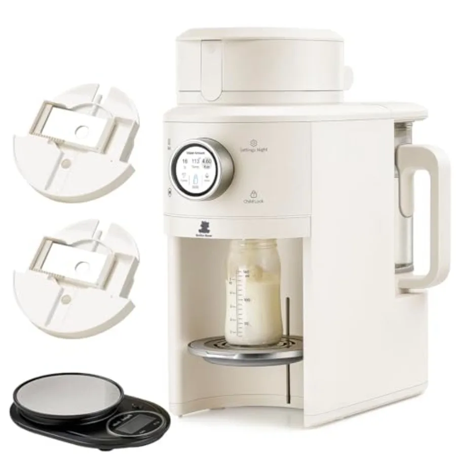 Baby formula maker for home use, BPA-free plastic, white, one-touch warm dispensing with precise powder-water ratio control and
Baby formula maker for home use, BPA-free plastic, white, one-touch warm dispensing with precise powder-water ratio control and
