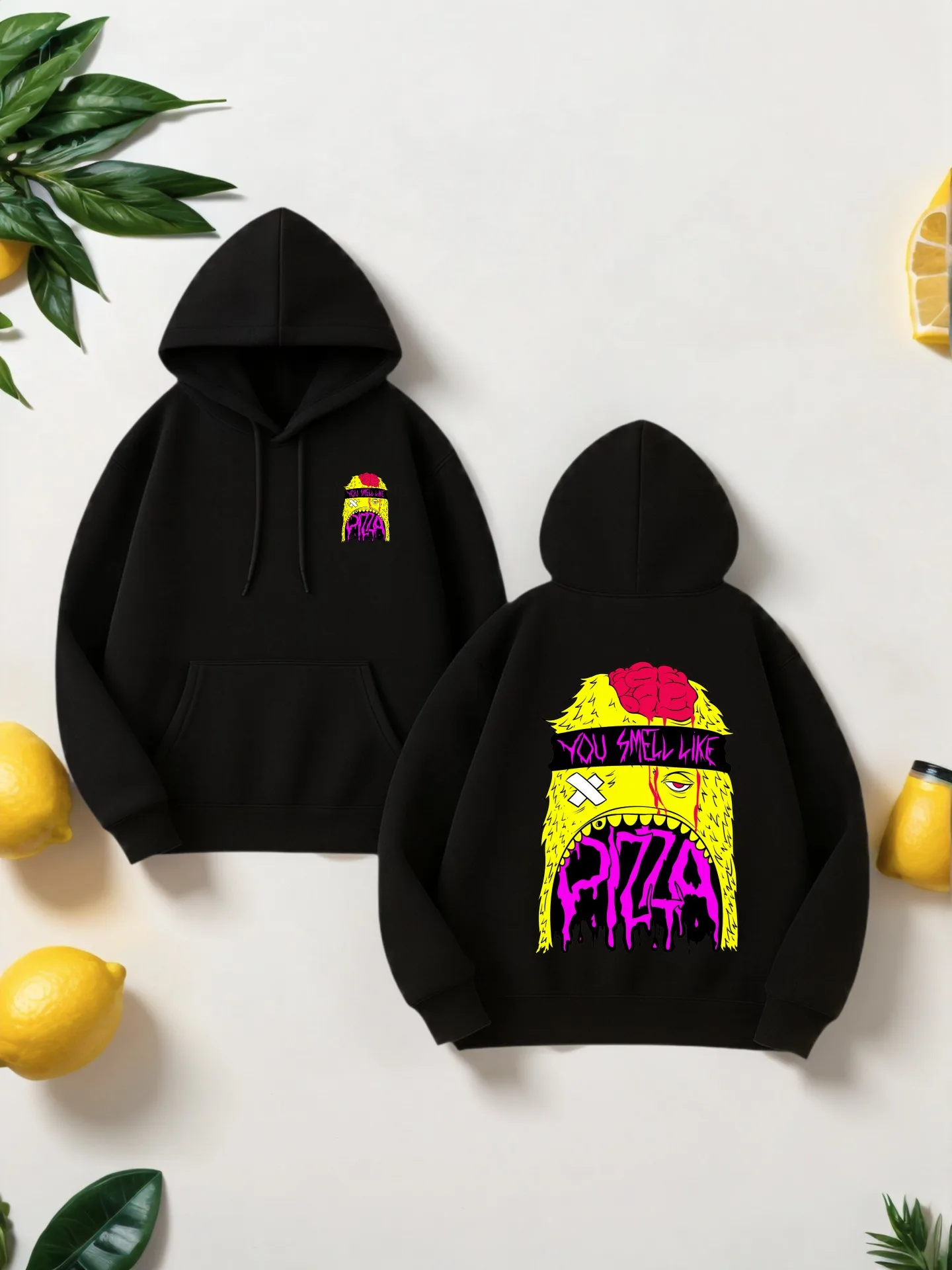 Men's Graphic Hoodie, Streetwear Style, Pizza - Themed Cartoon Print, Soft Fabric, For Everyday Wear, For Young Men
Men's Graphic Hoodie, Streetwear Style, Pizza - Themed Cartoon Print, Soft Fabric, For Everyday Wear, For Young Men