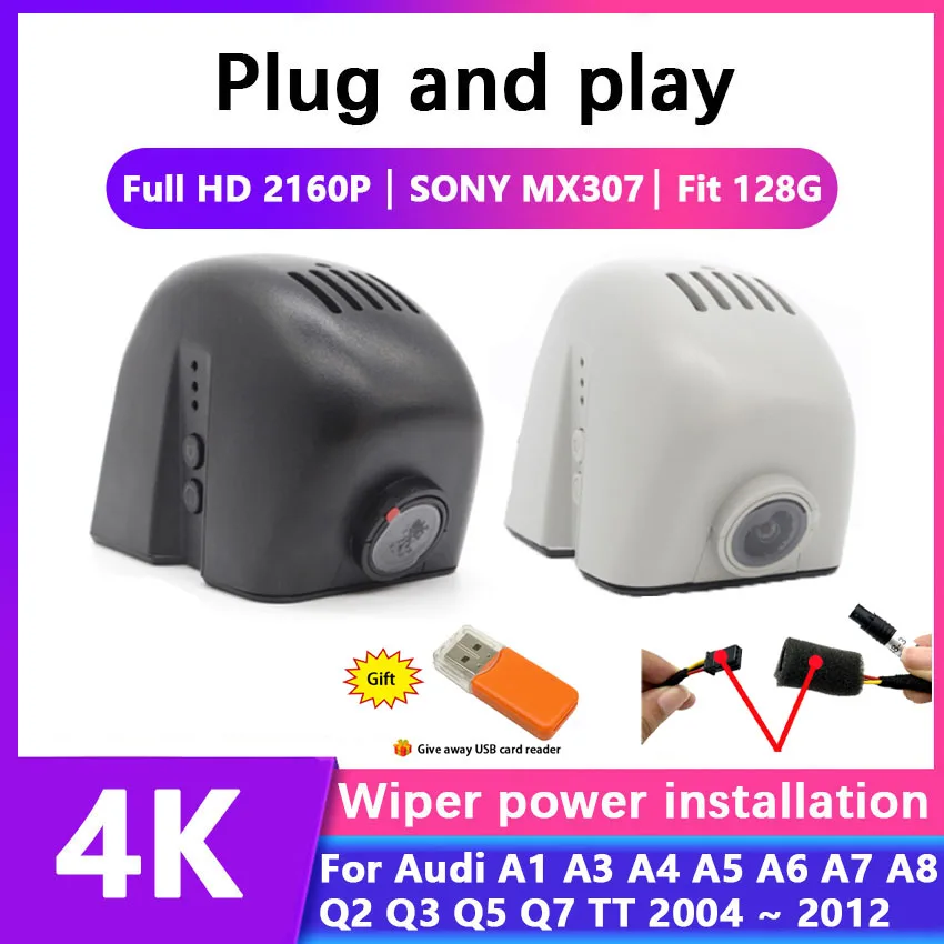 Full HD 2160P Автомобильный видеорегистратор, видеорегистратор для Audi A1 A3 A4 A5 A6 A7 A8 Q2 Q3 Q5 Q7 TT A6L 2004 ~ 2012
Full HD 2160P Автомобильный видеорегистратор, видеорегистратор для Audi A1 A3 A4 A5 A6 A7 A8 Q2 Q3 Q5 Q7 TT A6L 2004 ~ 2012
