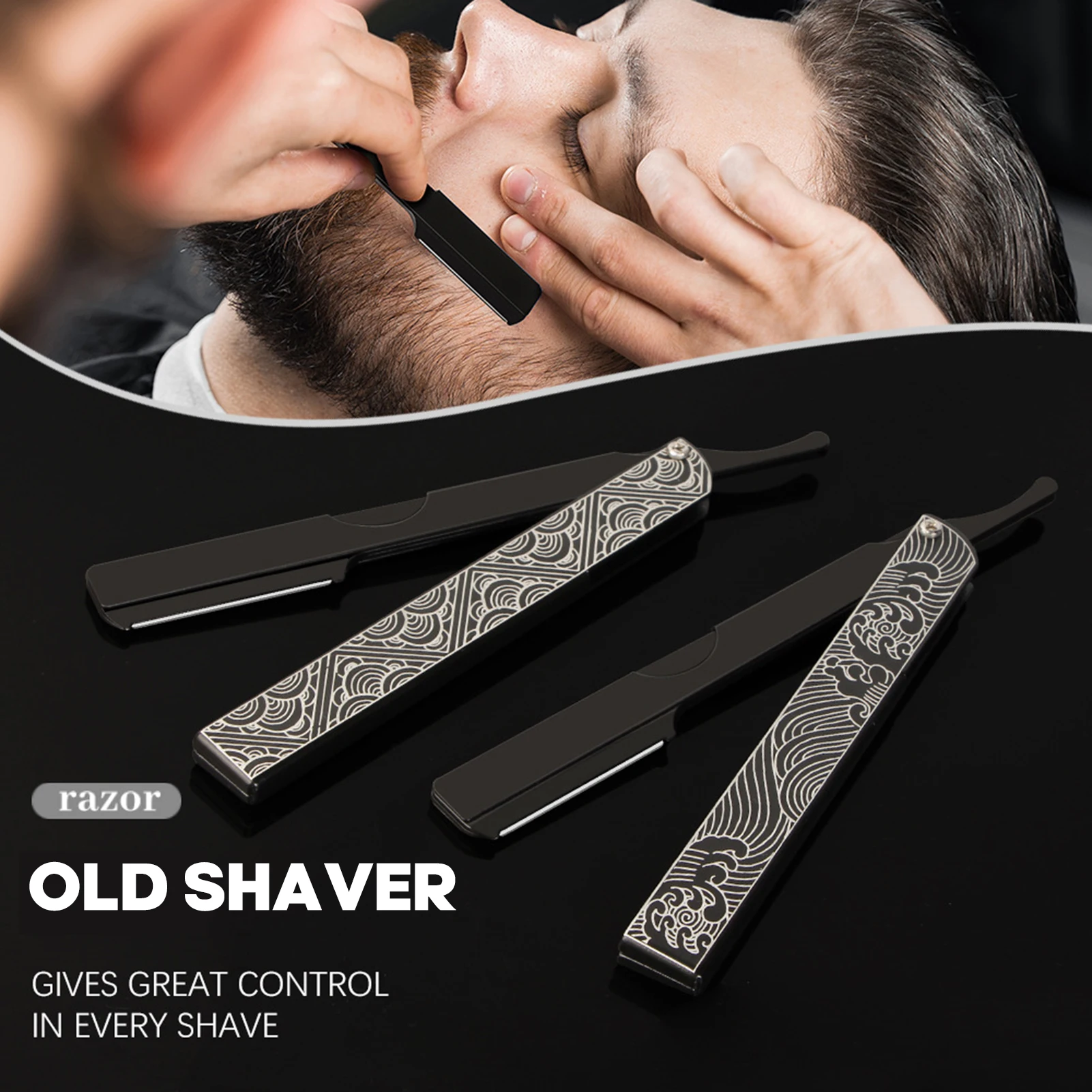 Винтажная ручная бритва для мужчин, складная парикмахерская бритва 74, парикмахерская, бритва для укладки волос, мужские аксессуары для стрижки волос
Винтажная ручная бритва для мужчин, складная парикмахерская бритва 74, парикмахерская, бритва для укладки волос, мужские аксессуары для стрижки волос