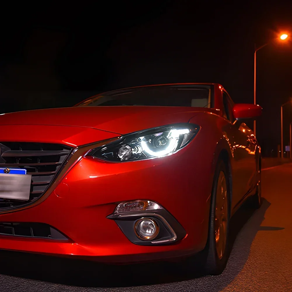 Автомобильные фары для Mazda 3 Axela 2014-2016, светодиодные передние фонари автомобиля в сборе, обновление, высококачественные аксессуары для линз проектора 
Автомобильные фары для Mazda 3 Axela 2014-2016, светодиодные передние фонари автомобиля в сборе, обновление, высококачественные аксессуары для линз проектора