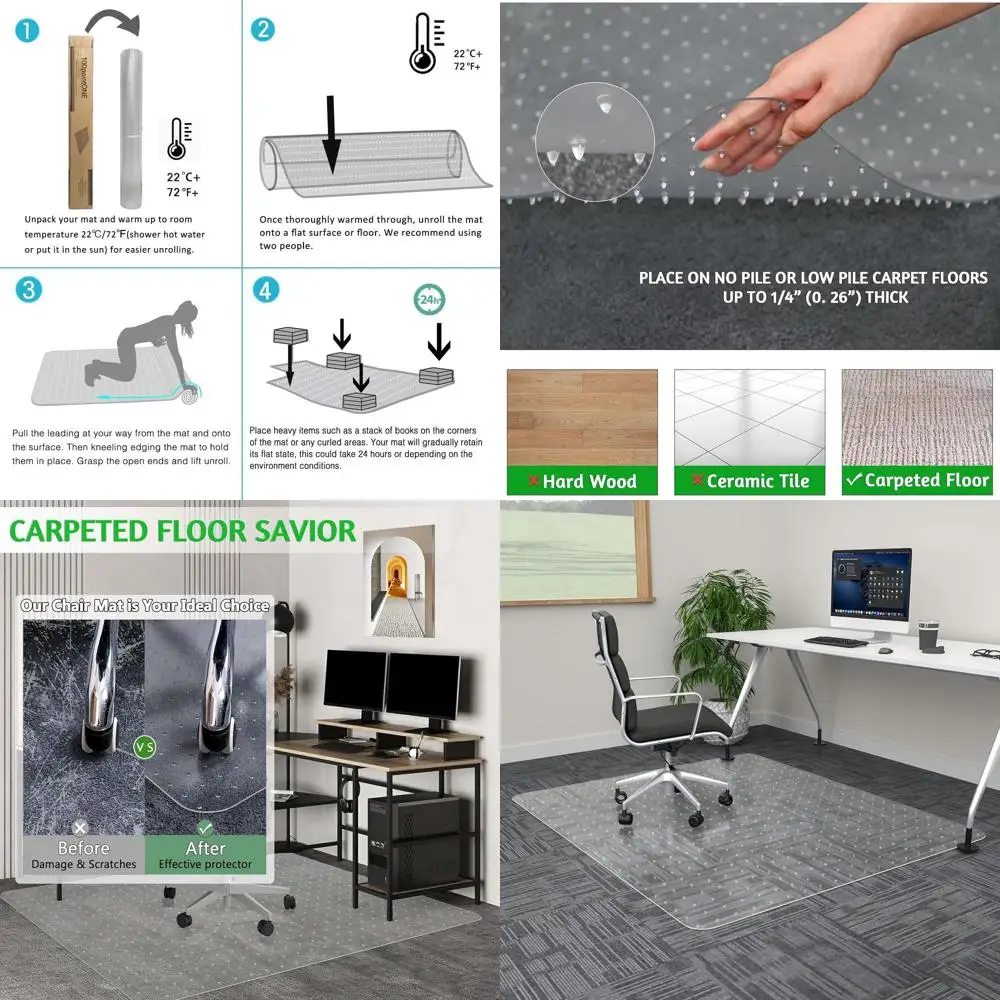 Очень большой коврик для офисного стула для ковра, прозрачный коврик для настольного стула размером 45 x 53 дюймов для ковровых полов с низким ворсом — легко скользящий пластиковый пол M
Очень большой коврик для офисного стула для ковра, прозрачный коврик для настольного стула размером 45 x 53 дюймов для ковровых полов с низким ворсом — легко скользящий пластиковый пол M