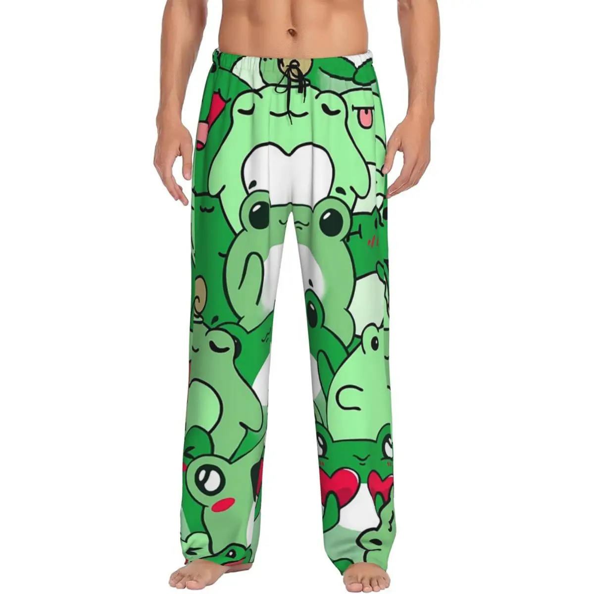 Изготовленные на заказ пижамные штаны с милым рисунком лягушки, мужская одежда для сна, штаны для сна с карманами
Изготовленные на заказ пижамные штаны с милым рисунком лягушки, мужская одежда для сна, штаны для сна с карманами