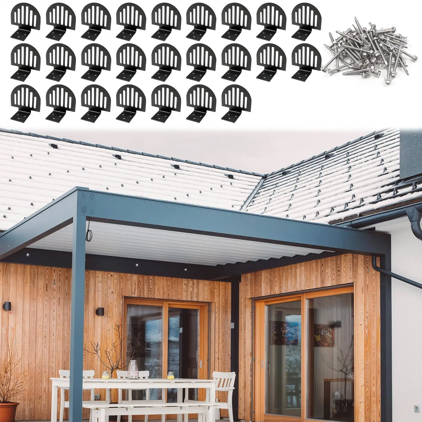 Snow Guards 25 Pieces Metal Roofing Ice Stop Block Standing Seam Roof Protection Stop Snow Ice For Residential Commercial Safety
Snow Guards 25 Pieces Metal Roofing Ice Stop Block Standing Seam Roof Protection Stop Snow Ice For Residential Commercial Safety