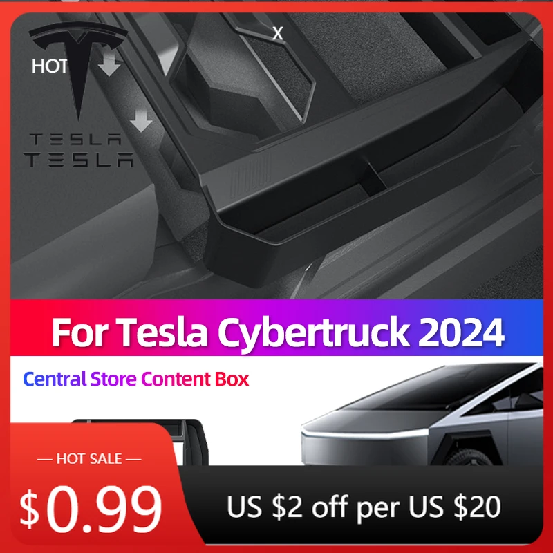Sticker For Tesla Cybertruck 2024 Central Control Storage Box Car Cup Storage Rack Storage Car Modification Accessories Car
Sticker For Tesla Cybertruck 2024 Central Control Storage Box Car Cup Storage Rack Storage Car Modification Accessories Car