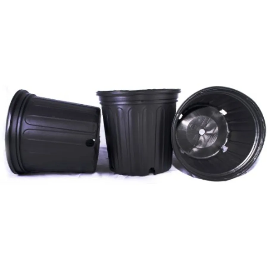 Nursery use, plastic, black, 2-gallon trade pot with actual volume of 1.593 gallons
Nursery use, plastic, black, 2-gallon trade pot with actual volume of 1.593 gallons