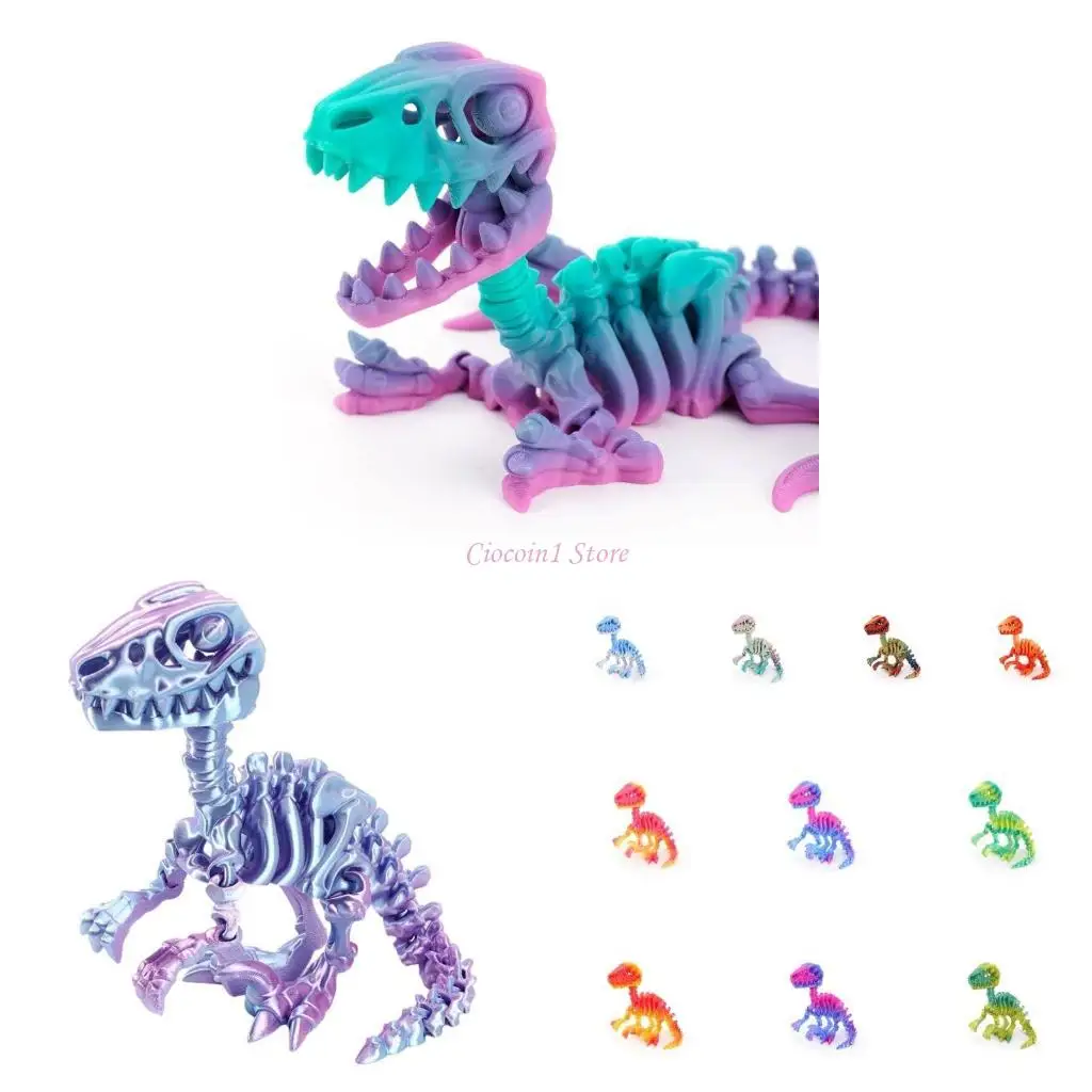 Y1UB 3D Print Dinosaur Figurine Raptors Skeleton Model Figure for Unique Desk Display
Y1UB 3D Print Dinosaur Figurine Raptors Skeleton Model Figure for Unique Desk Display