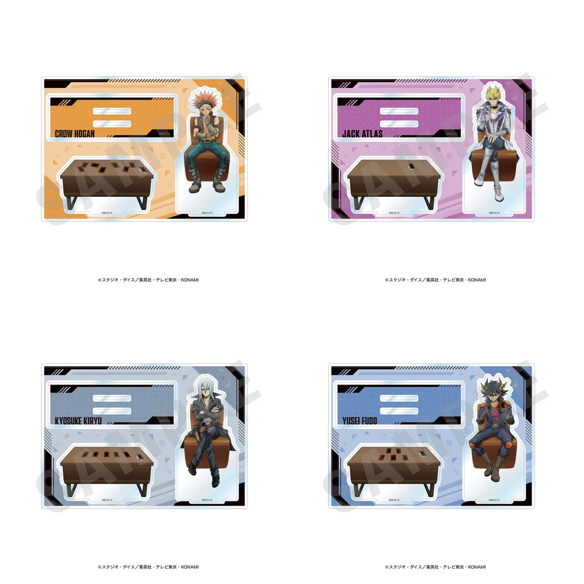 Game Yu-Gi-Oh! Crow Hogan Bakura Mariku Yami Yugi Seto Kaiba Keychain Acrylic Figure Stand Model Plate Keychains Desk Decor
Game Yu-Gi-Oh! Crow Hogan Bakura Mariku Yami Yugi Seto Kaiba Keychain Acrylic Figure Stand Model Plate Keychains Desk Decor