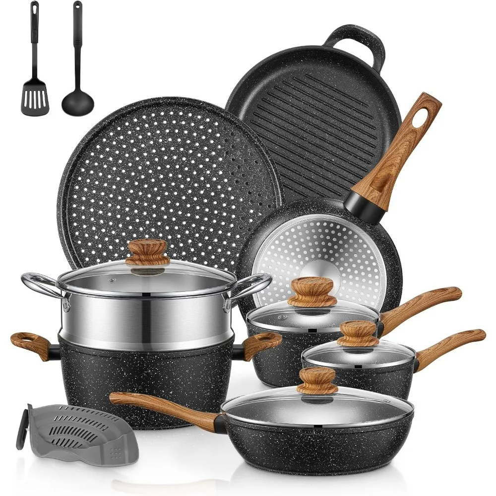 Pot Set of Kitchen Pots Salt and Pepper Set Cooking Pots Sets Non-stick Cookware for Kitchen Video Pan Accessories Utensils Bbq
Pot Set of Kitchen Pots Salt and Pepper Set Cooking Pots Sets Non-stick Cookware for Kitchen Video Pan Accessories Utensils Bbq