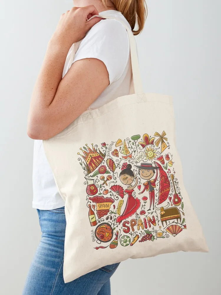 Travel to Spain Tote Bag shopping trolley bag Women's shopper shopper bag women canvas
Travel to Spain Tote Bag shopping trolley bag Women's shopper shopper bag women canvas