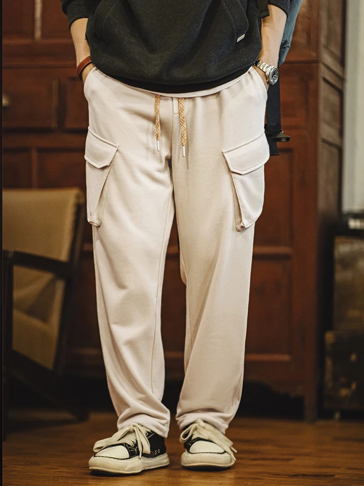 Maden American Retro Men's Casual Pants Multiple kets Dstring Elastic Waist Sports Leisure Trousers Autumn Straight Leg
Maden American Retro Men's Casual Pants Multiple kets Dstring Elastic Waist Sports Leisure Trousers Autumn Straight Leg