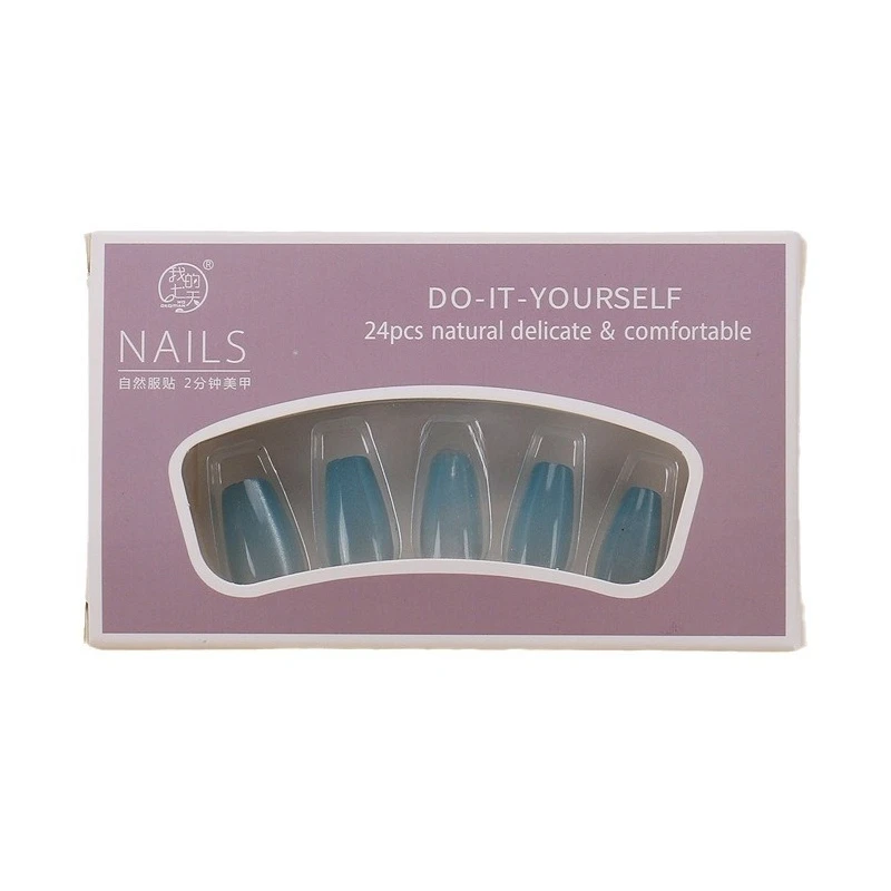 Hand-worn nail cat's eye blue gradual change nail art piece 30 pieces sub-code removable fake nail patch
Hand-worn nail cat's eye blue gradual change nail art piece 30 pieces sub-code removable fake nail patch