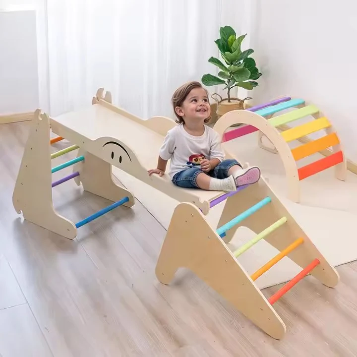 Customizable Indoor Solid Play Toys Combination Set Toddlers Montessori Baby Climber Wood Climbing Frame With Slide For Kids
Customizable Indoor Solid Play Toys Combination Set Toddlers Montessori Baby Climber Wood Climbing Frame With Slide For Kids