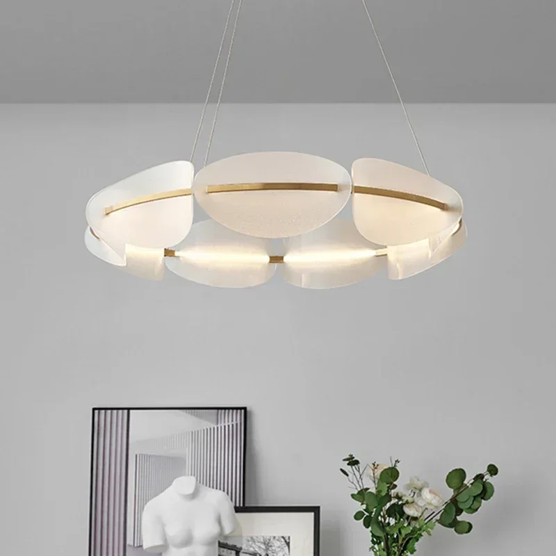 HT Modern LED Chandelier Acrylic Leaf Design Pendant Lamp for Living Dining Bedroom Kitchen - Home Decorative Hanging Light
HT Modern LED Chandelier Acrylic Leaf Design Pendant Lamp for Living Dining Bedroom Kitchen - Home Decorative Hanging Light