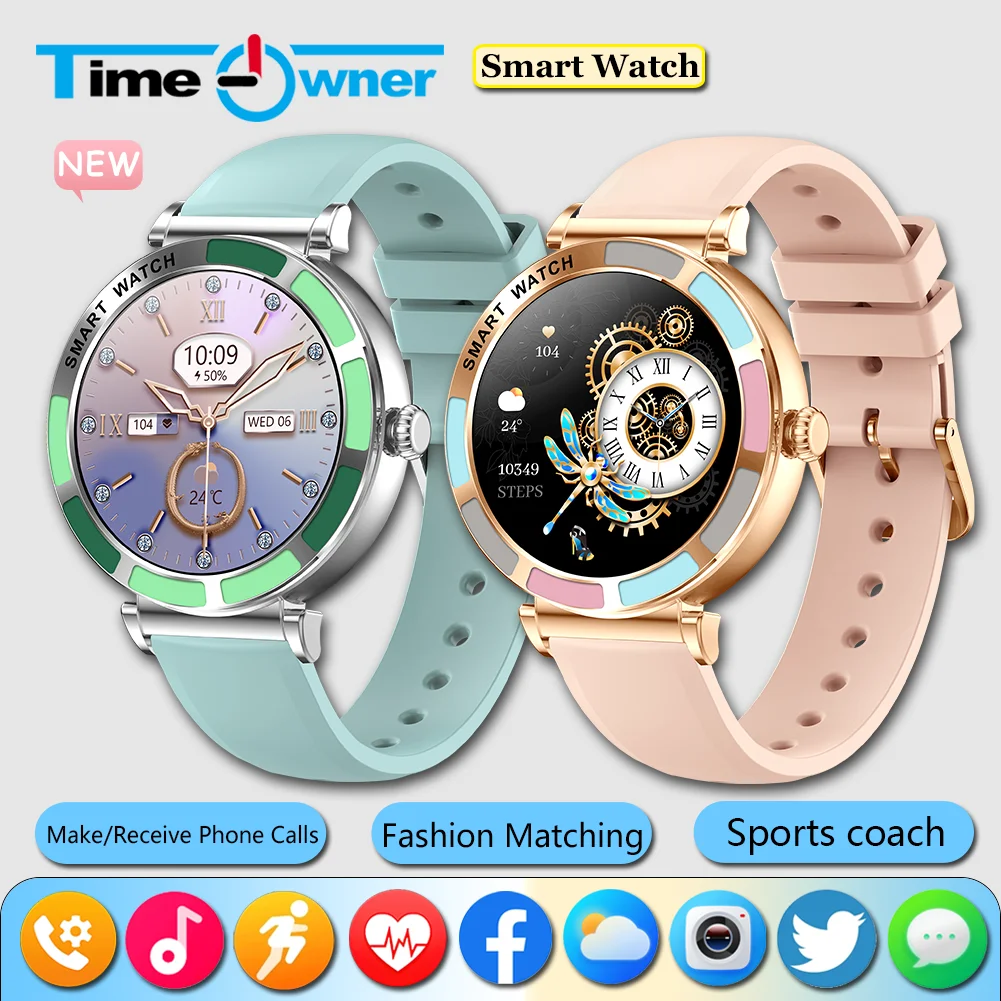 Time Owner 2025 Smart Watch Ladies HD Full Touch Screen Sleep Health Tracker AI Voice Calling Smartwatch Women Sports coach
Time Owner 2025 Smart Watch Ladies HD Full Touch Screen Sleep Health Tracker AI Voice Calling Smartwatch Women Sports coach