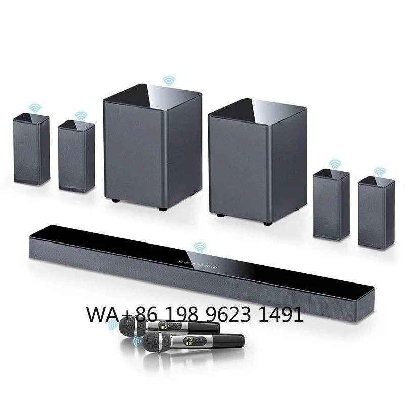 5.2.4 Channel Dolby Atmos TV Soundbar Wireless Surround Home Theater System Dual Bass for Living Room Karaoke
5.2.4 Channel Dolby Atmos TV Soundbar Wireless Surround Home Theater System Dual Bass for Living Room Karaoke