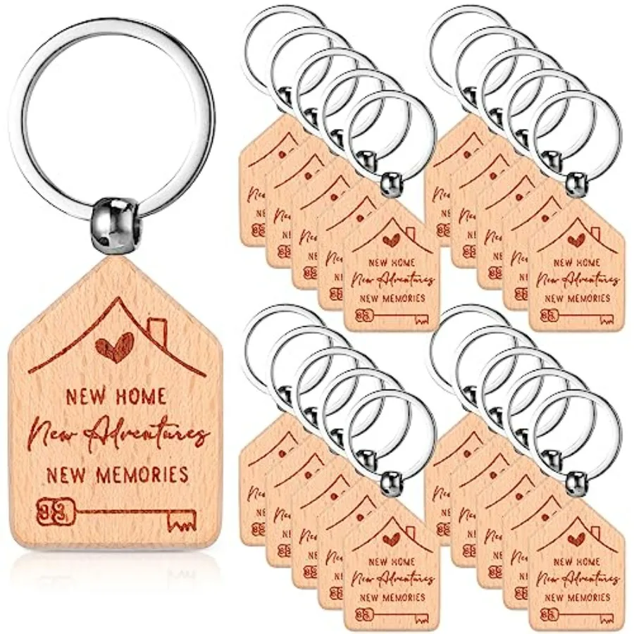 Inbagi 20 Pcs New Home Keychain Bulk Welcome Home Keychain Gifts House Key Chain New Homeowner Engraved Wooden Key Tag Small Ho
Inbagi 20 Pcs New Home Keychain Bulk Welcome Home Keychain Gifts House Key Chain New Homeowner Engraved Wooden Key Tag Small Ho