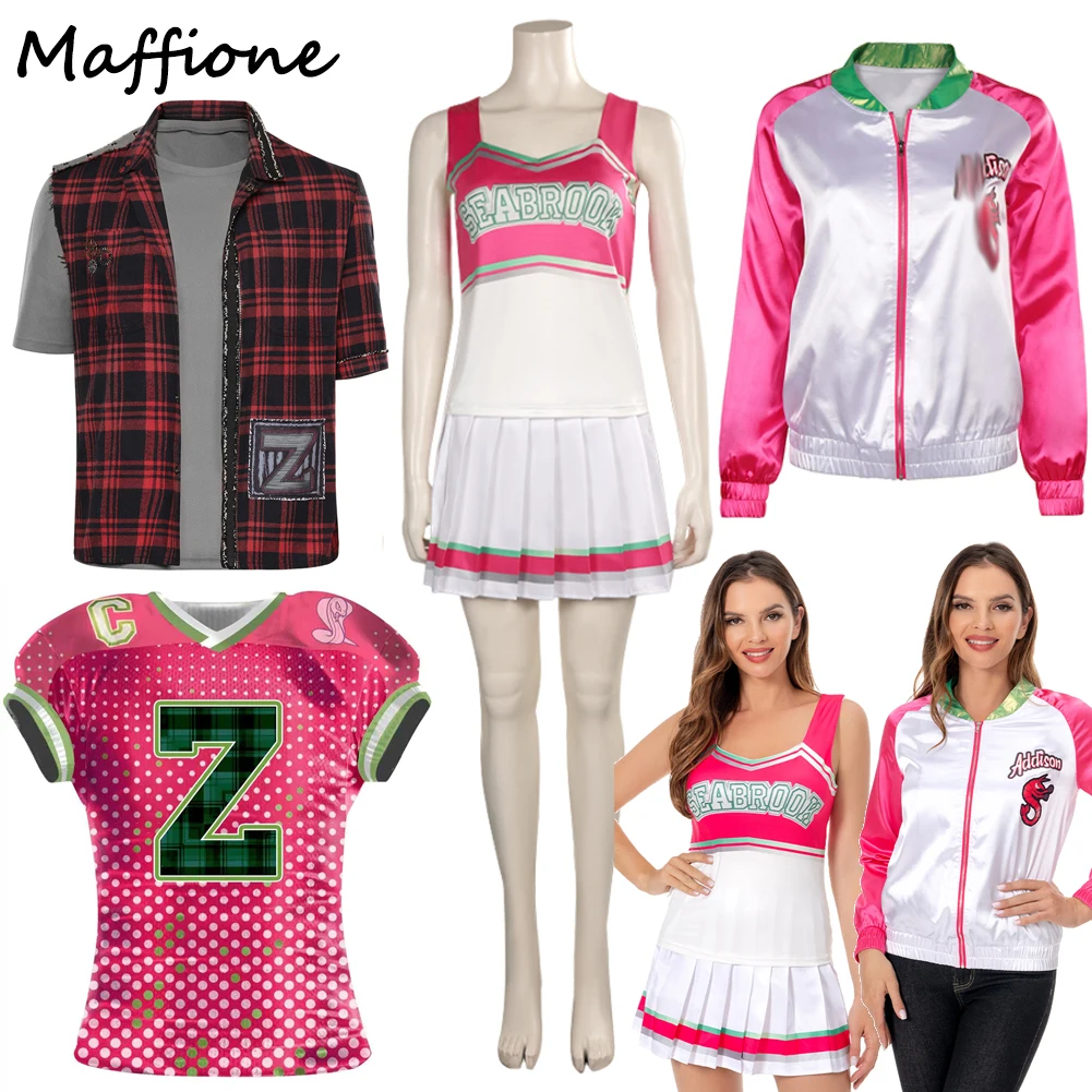Addisons Cosplay Cheerleader Suit Movie Zombies 3 Roleplay Women Outfits Vest Skirt Set Clothing Coat Halloween Carnival Suits 
Addisons Cosplay Cheerleader Suit Movie Zombies 3 Roleplay Women Outfits Vest Skirt Set Clothing Coat Halloween Carnival Suits